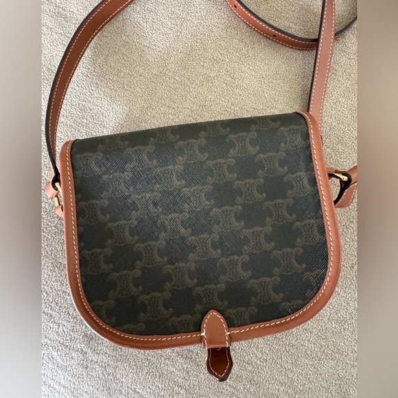 MEDIUM FOLCO BAG IN TRIOMPHE CANVAS AND CALFSKIN - Picture 2 of 8